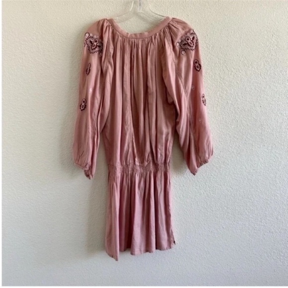 Melissa Odabash Nadja Embroidered Kaftan Mini Dress - Picture 4 of 6